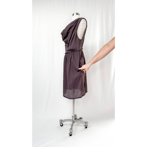 Anthropologie Ric Rac Waffle Knit Draped Dress (L) - Picture 7 of 7